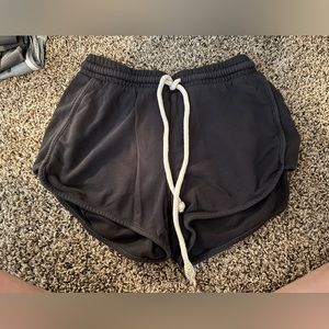Woman’s Navy Blue Sweat-shorts